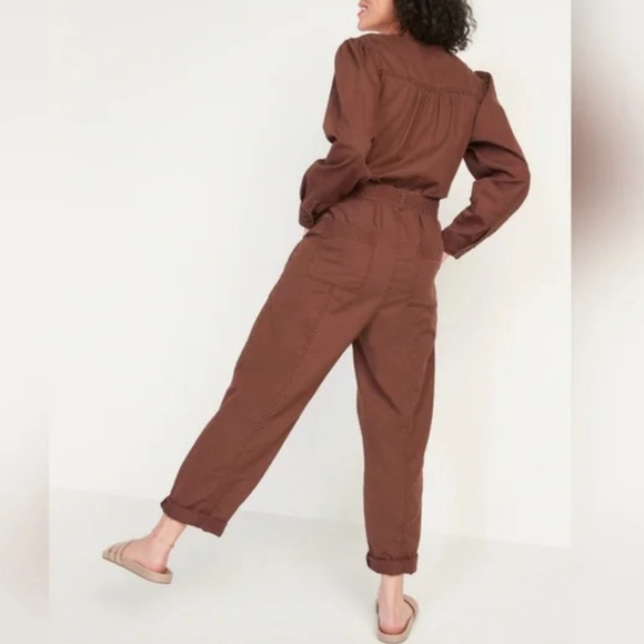 OLD NAVY Brown Utility Jumpsuit. - Picture 2 of 15